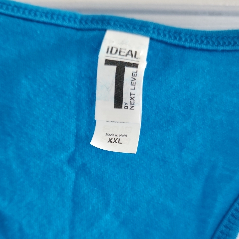 Blue Tank Top with Graphic - Picture 2 of 4